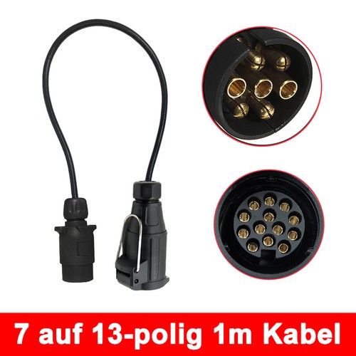 Adapterkabel anhänger polig - anhänger, 7-polig